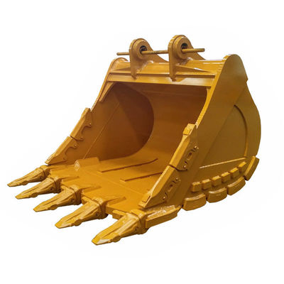 ปรับแต่ง 600 มม ความกว้าง Backhoe Excavator Bucket หมึกหางถังด้วยฟันเสือ