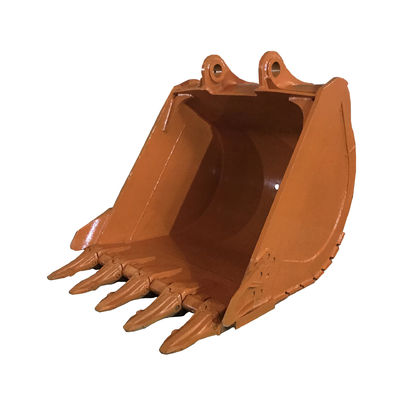 การเสริมแรงหนักเหลืองโค้งการขุด Excavator เบ็คเก็ตการติดตั้งที่มีความจุ 1 เมตรคิวบิก