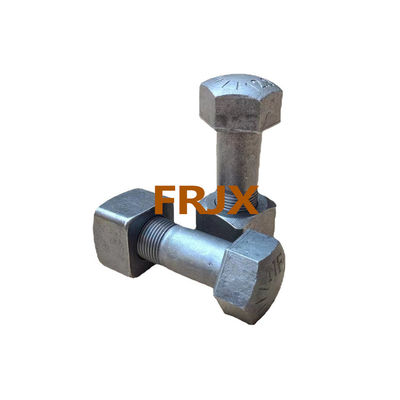 Flange Black E330 Track Bolt และ Nut สําหรับชิ้นส่วนของโซ่ excavator