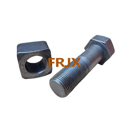 Flange Black E330 Track Bolt และ Nut สําหรับชิ้นส่วนของโซ่ excavator