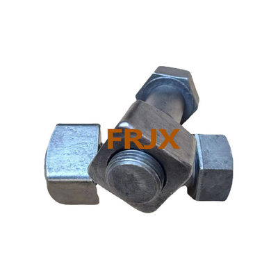 Flange Black E330 Track Bolt และ Nut สําหรับชิ้นส่วนของโซ่ excavator